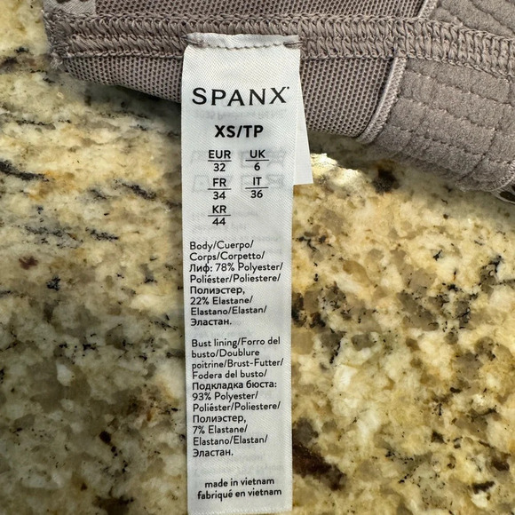 NWT Spanx Women's Longline Medium Impact Sports Bra In Neutral Wave Size XS - Picture 5 of 8
